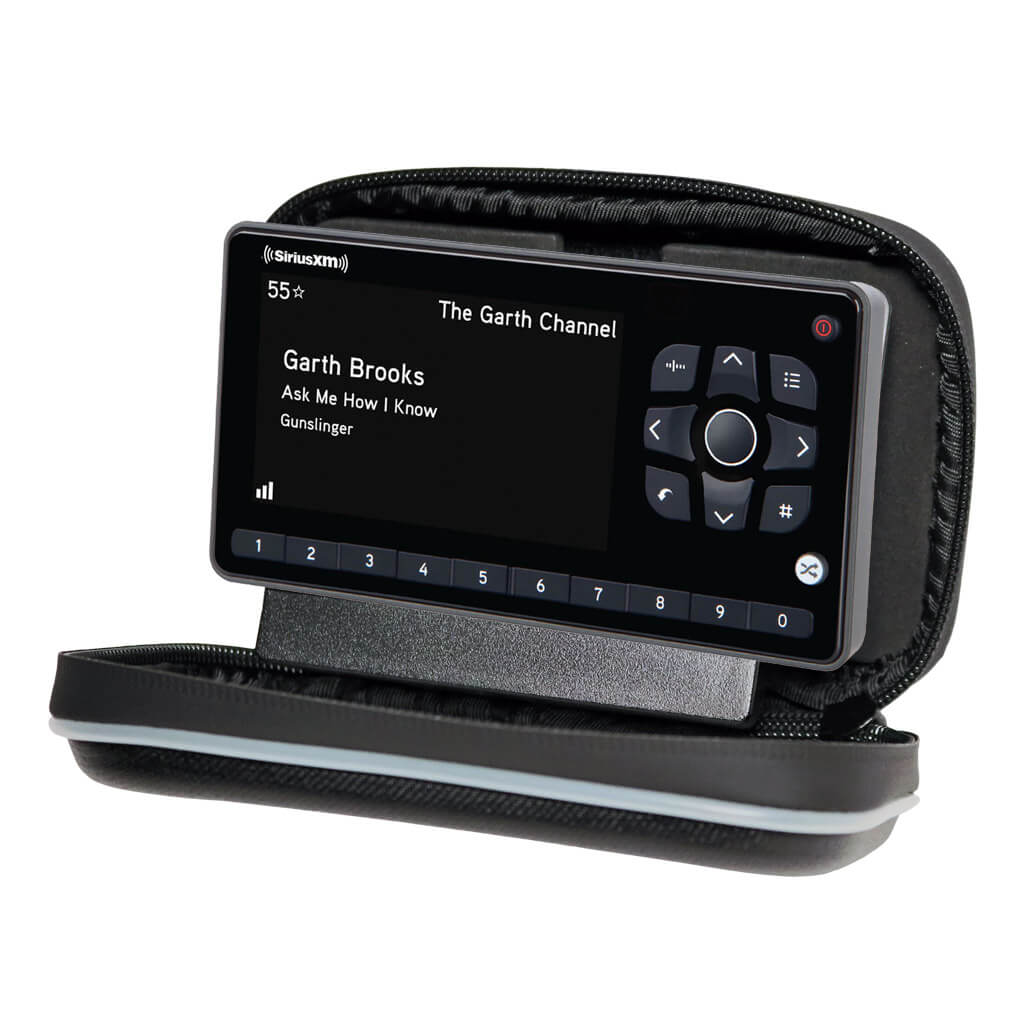 protective case showing ezr radio